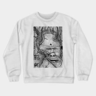 Abstract Uncoloured Devil Crewneck Sweatshirt